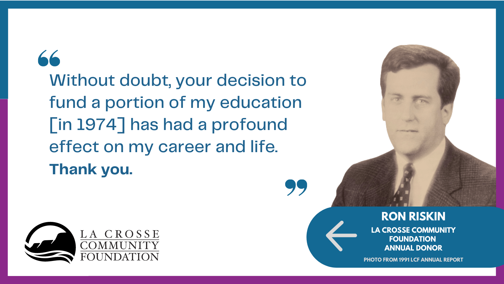 Ron Riskin Inspirational Story