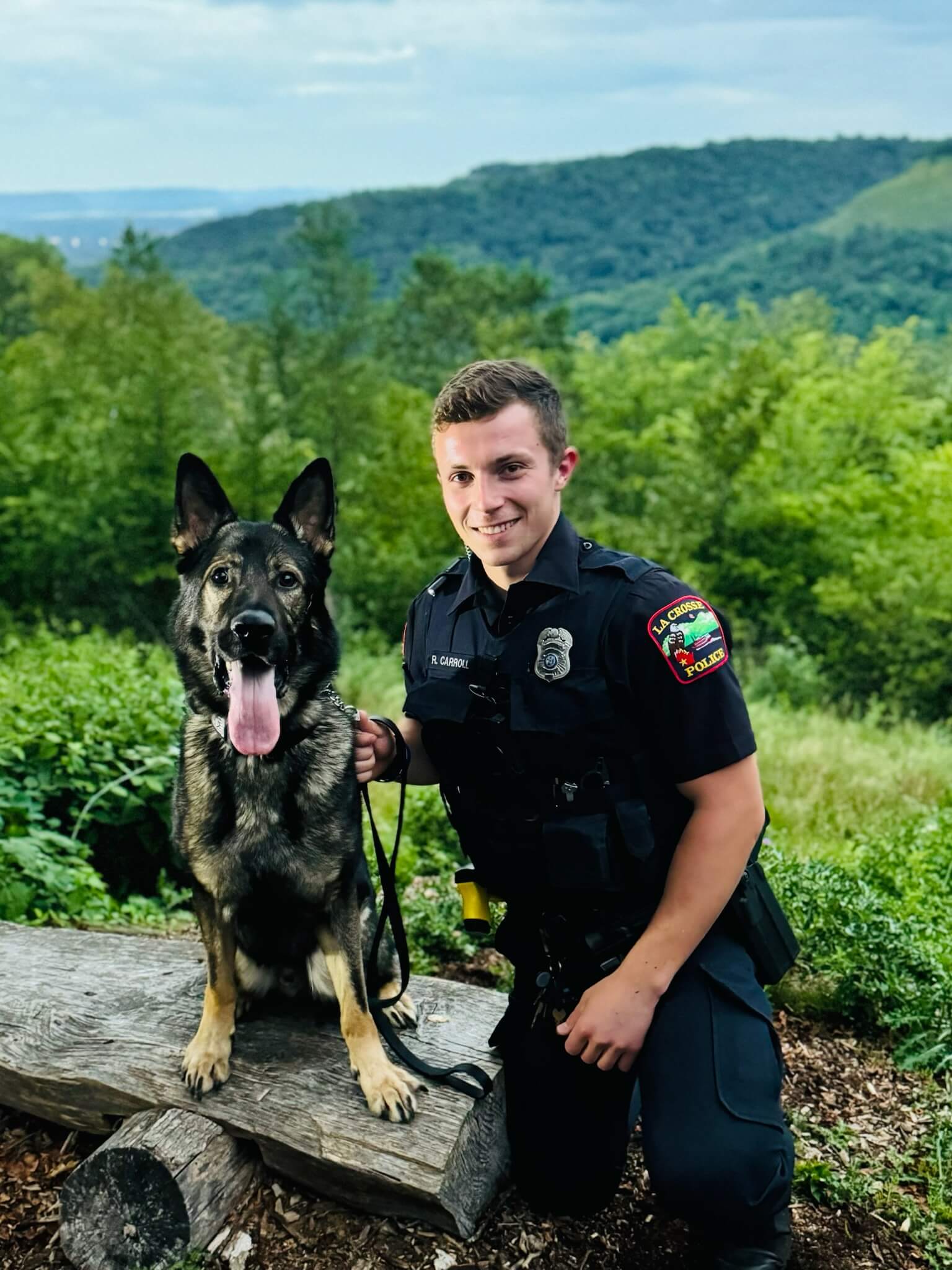 police officer with K-9