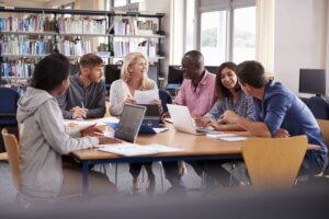 group of NPO professionals collaborating