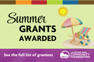 image of beach chair with headline: summer grants awarded