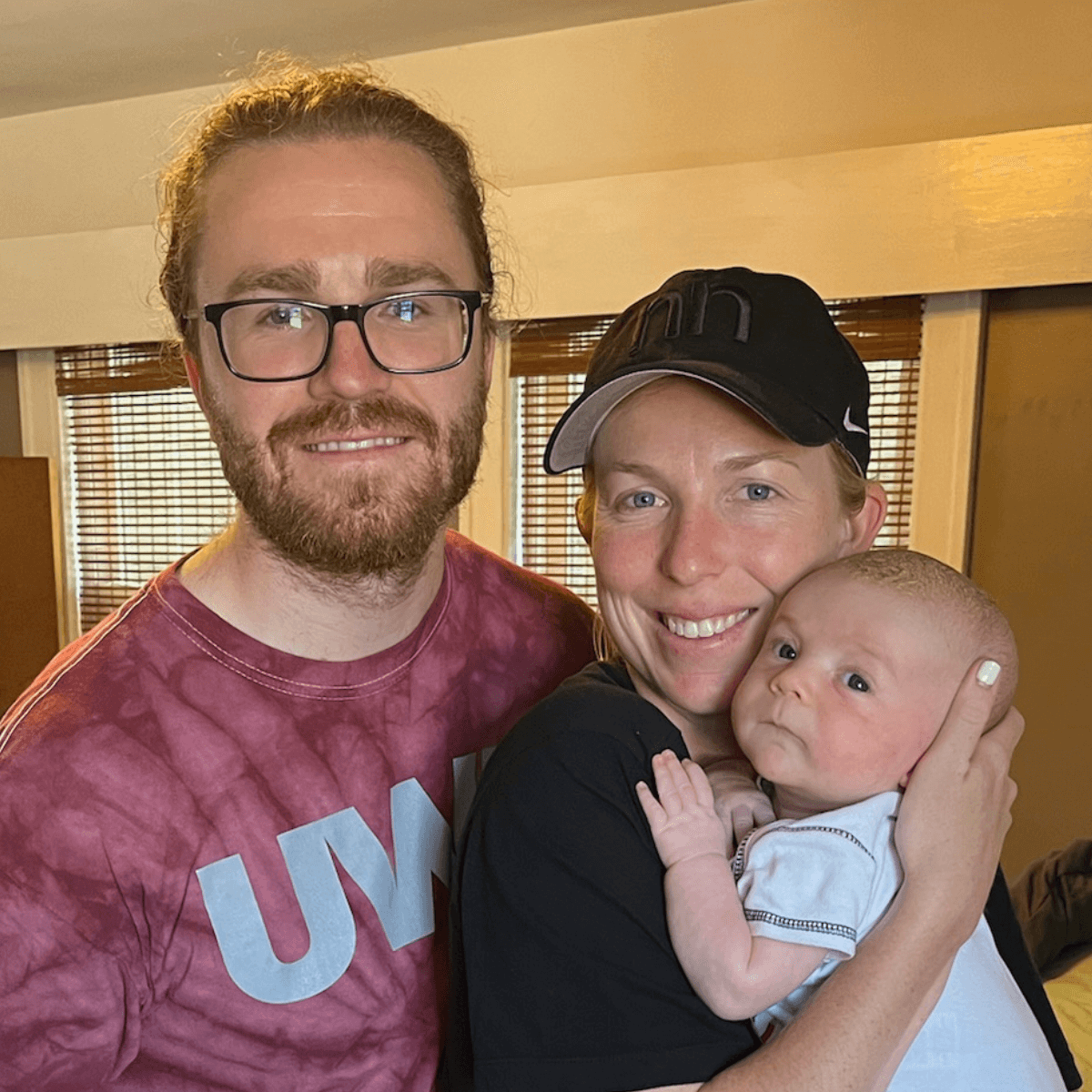 Charlie, nicknamed Bubba, with his parents