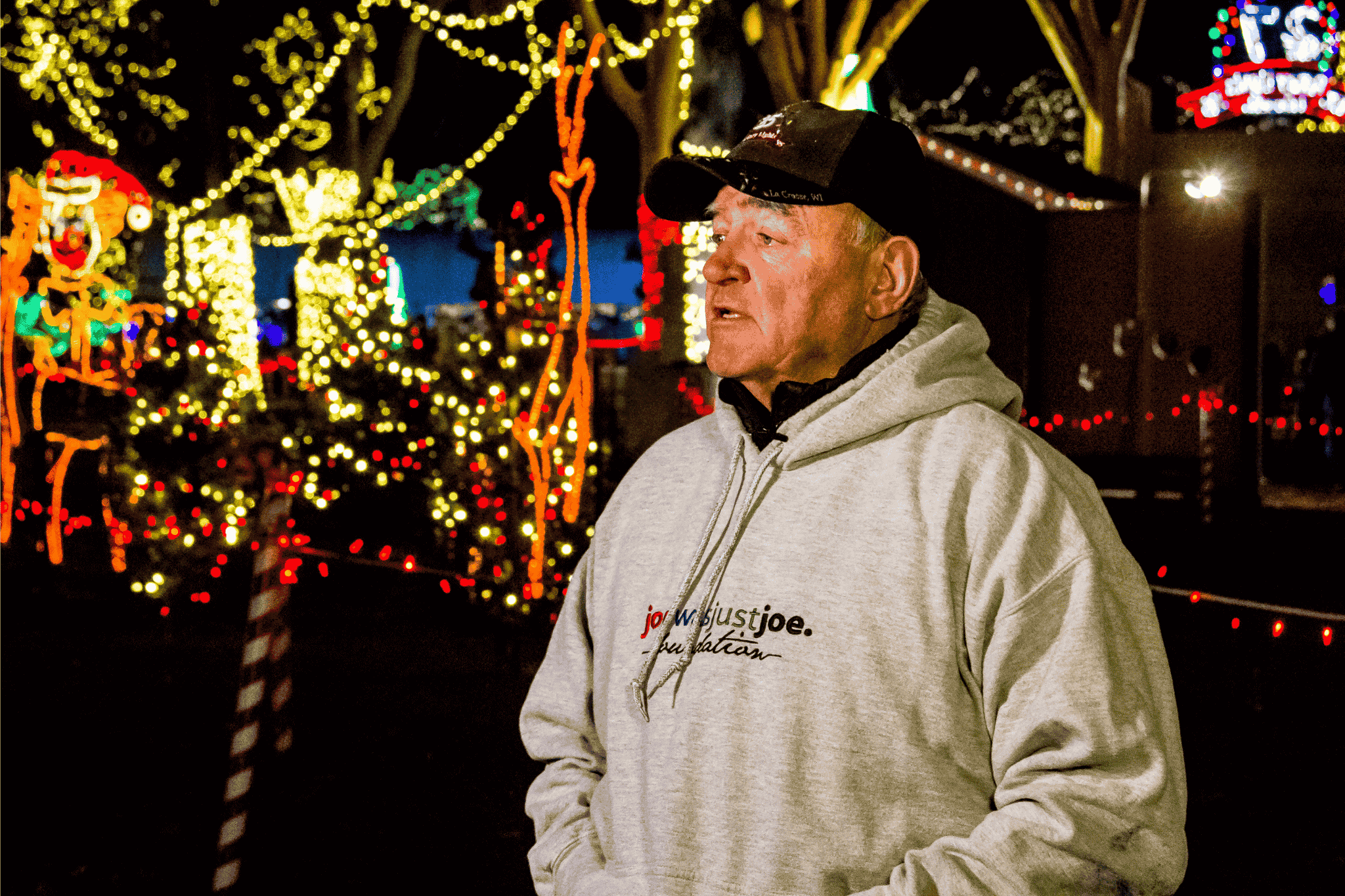 Pat Stephens at Rotary Lights in La Crosse, WI