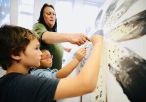 Bill-students-creating-painting